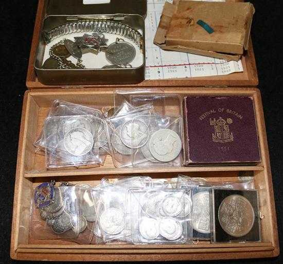 Collection of Victorian coins, medals etc